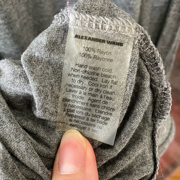 T by Alexander Wang Grey Tshirt Dress sz XS - Picture 12 of 14